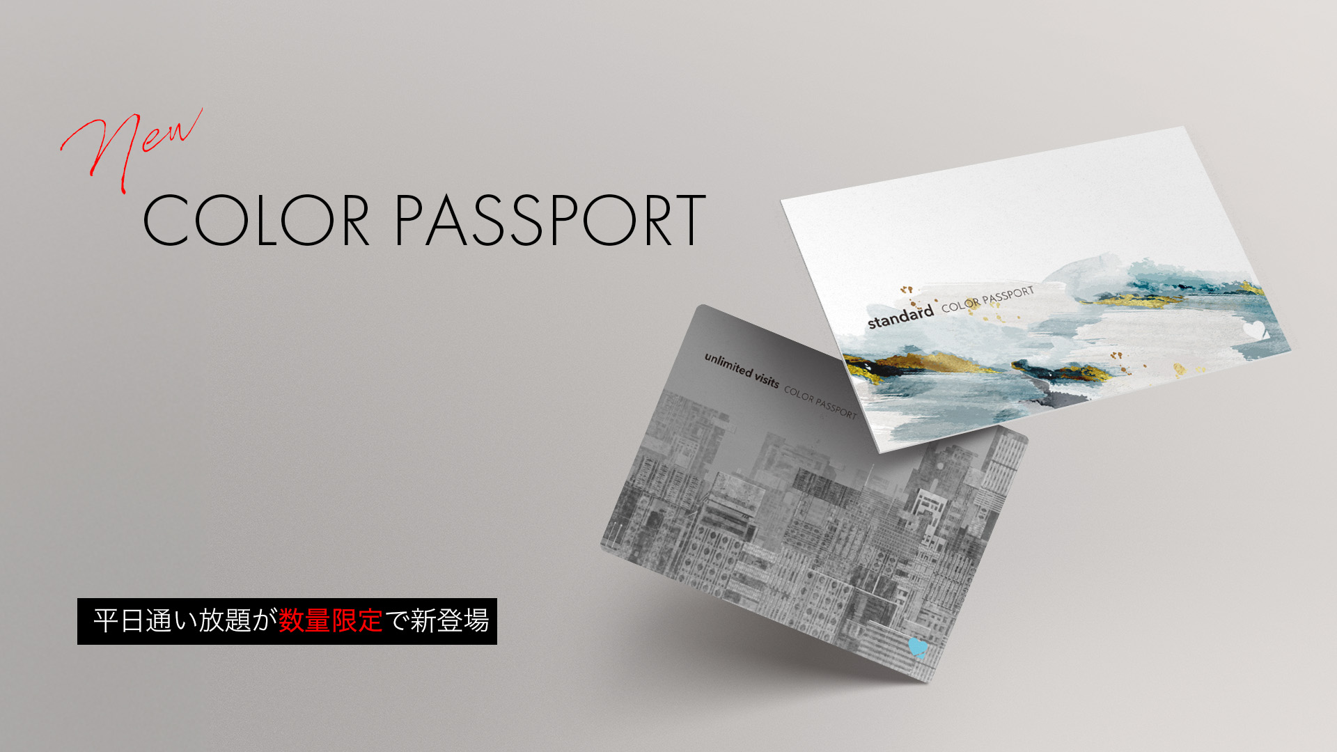 平日限定・数量限定「カラーパスポート」がとてもお得です